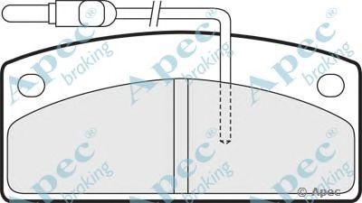 APEC BRAKING pad1430 -  Комплект тормозных колодок, дисковый тормоз